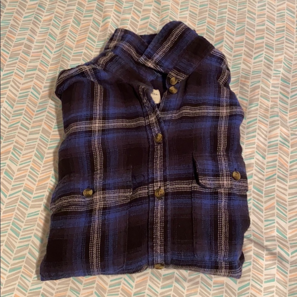 Oversized flannel shirt